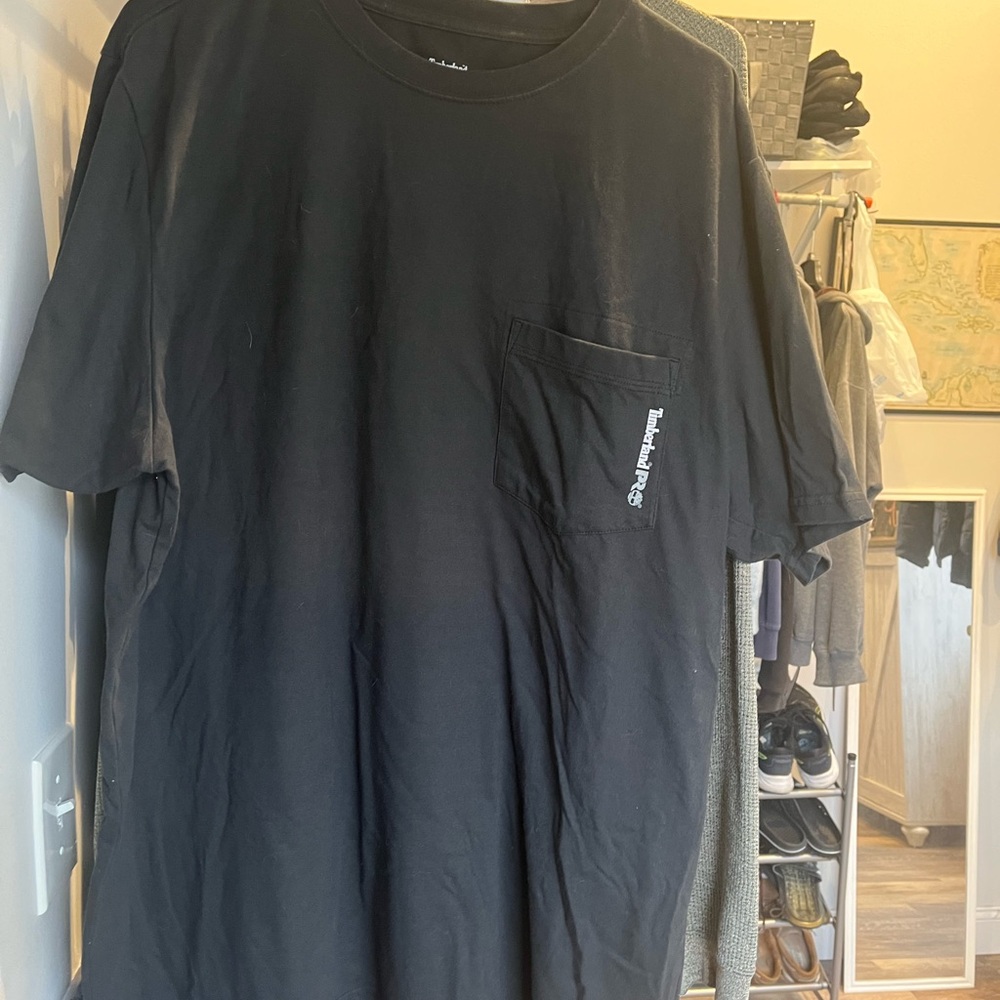 Timberland Pro Black Short Sleeve Tee with Pocket XL